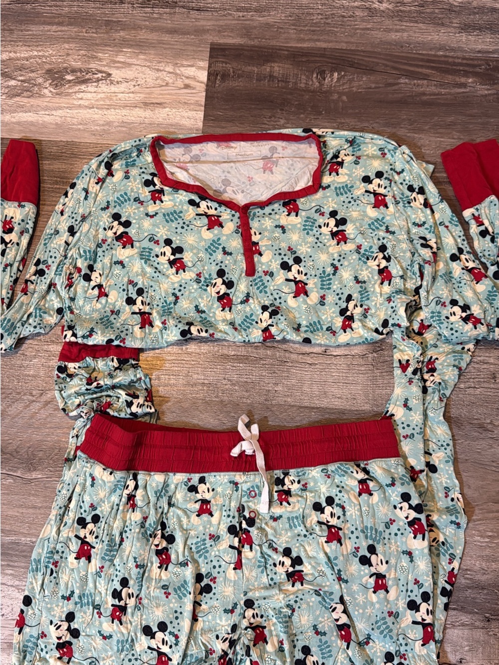 Little Sleepies Mickey Christmas Pj Set